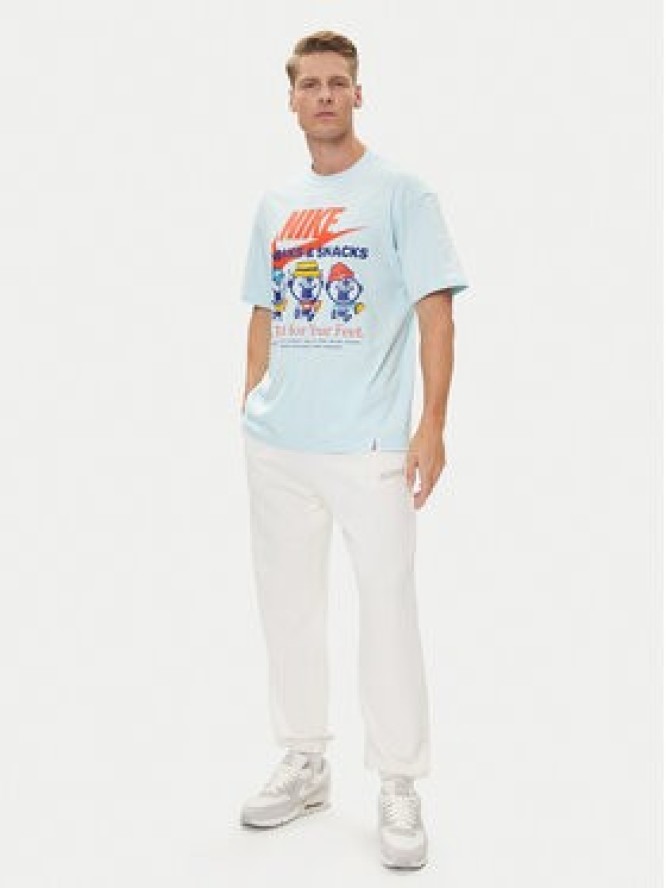 Nike T-Shirt HJ0754 Błękitny Regular Fit