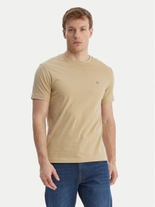 Gant T-Shirt Shield 2003185 Beżowy Slim Fit