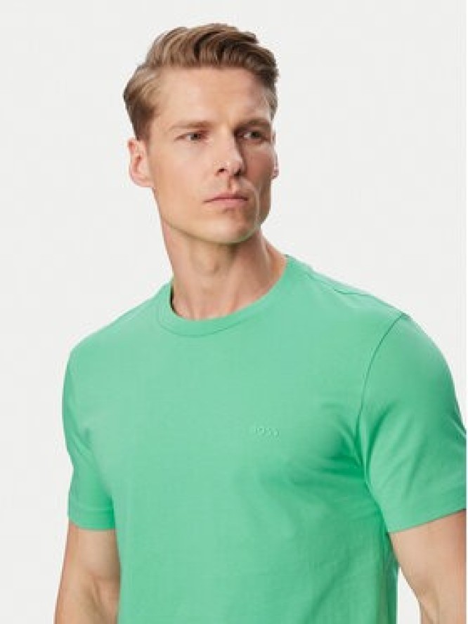BOSS T-Shirt Thompson 01 50468347 Zielony Regular Fit
