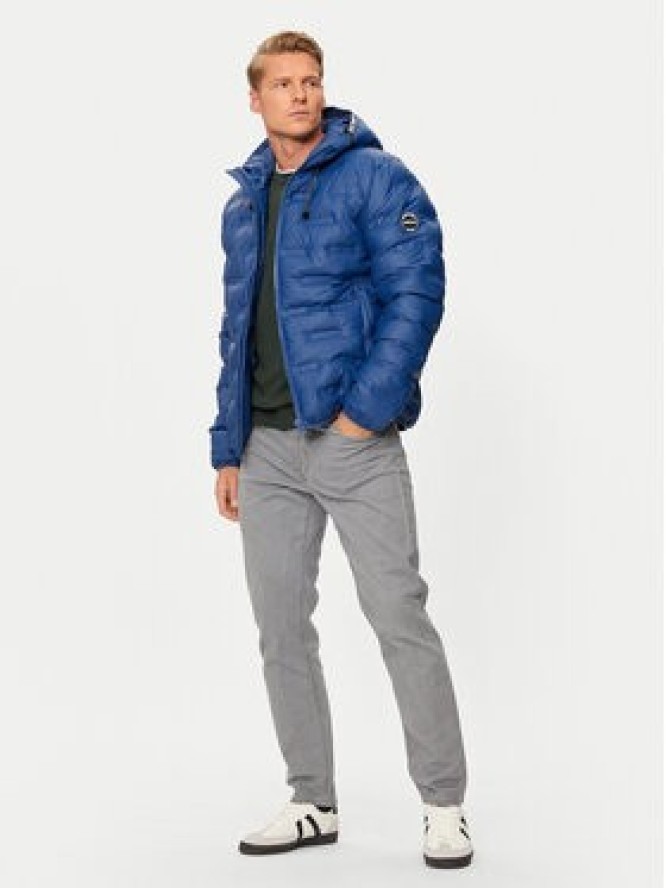 INDICODE Kurtka zimowa Bolonzo 15-866 Granatowy Regular Fit