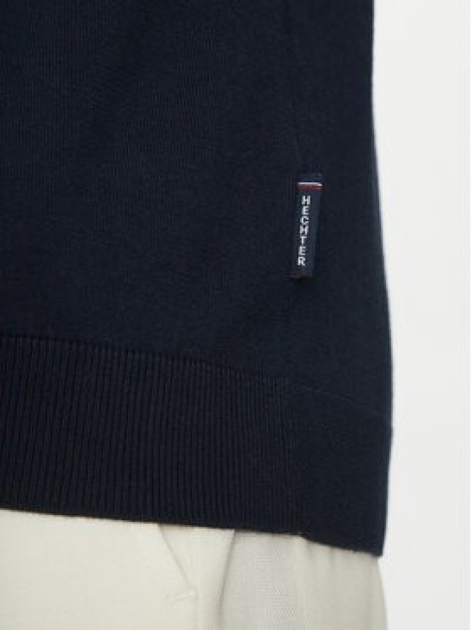 Hechter Paris Sweter 65016 151801 Granatowy Regular Fit