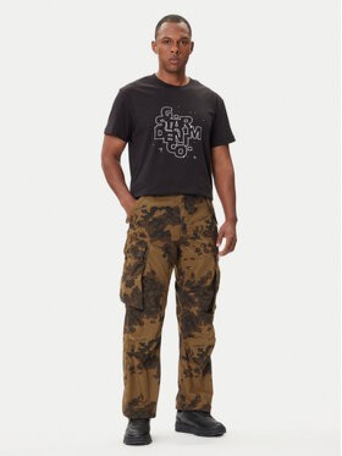 G-Star Raw T-Shirt HD Print D26824-D975 Czarny Regular Fit