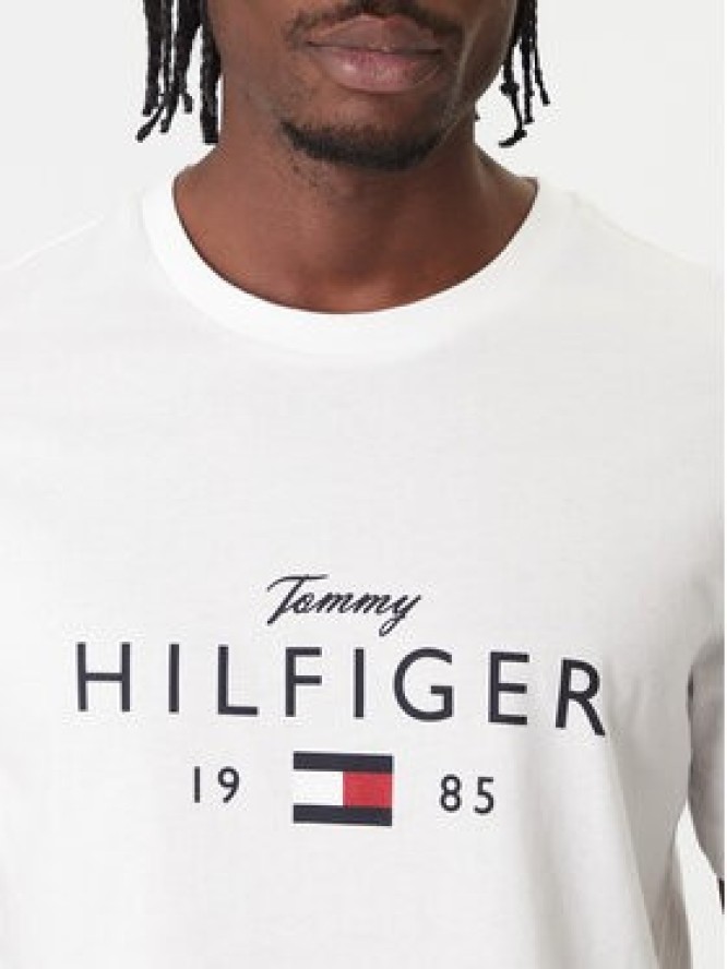 Tommy Hilfiger T-Shirt Brand Love MW0MW41455 Biały Regular Fit