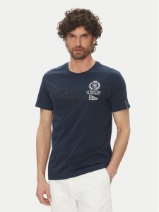 La Martina T-Shirt Algernon MAR300 JS206 Granatowy Regular Fit
