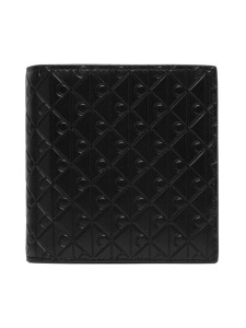 Calvin Klein Portfel Embossed Emblem Trifold LV04D1145G Czarny