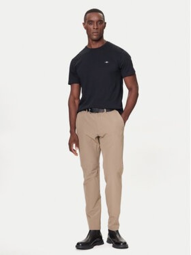 Gant T-Shirt 2004080 Czarny Regular Fit