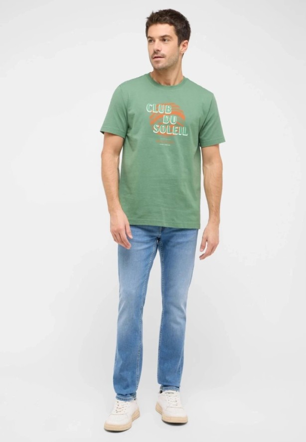 Męski T-Shirt Mustang Style Austin Dark Ivy 1016278 6326