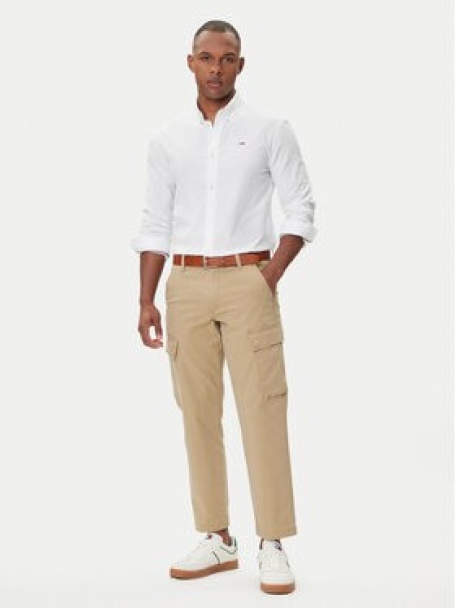 Tommy Jeans Koszula Oxford DM0DM09594 Biały Slim Fit