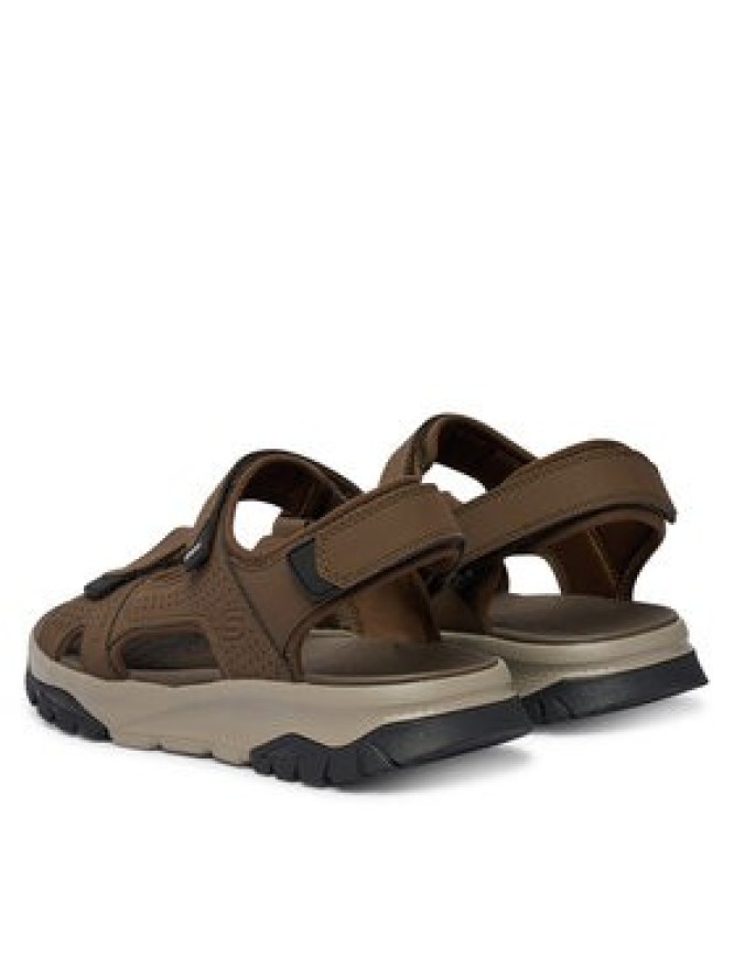 Skechers Sandały Strap River 205724/BRN Brązowy