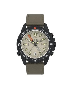 Timex Zegarek Tide-Temp-Compass 43mm Eco-Friendly Strap TW2V21800 Czarny