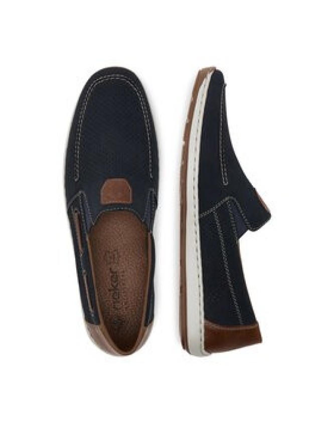 Rieker Półbuty 08866-15 Granatowy