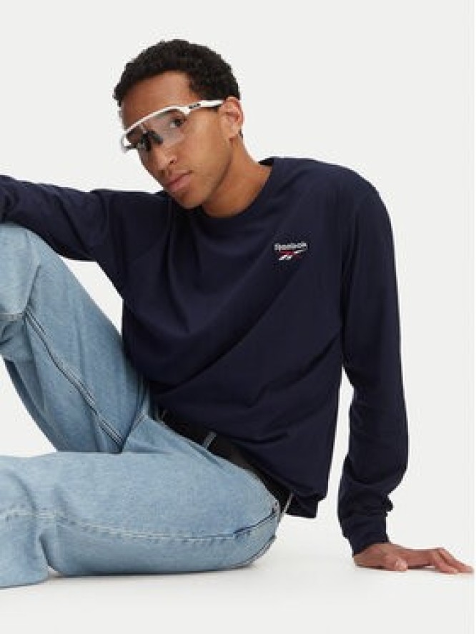 Reebok Longsleeve Feliks RK25738CCM Granatowy Regular Fit