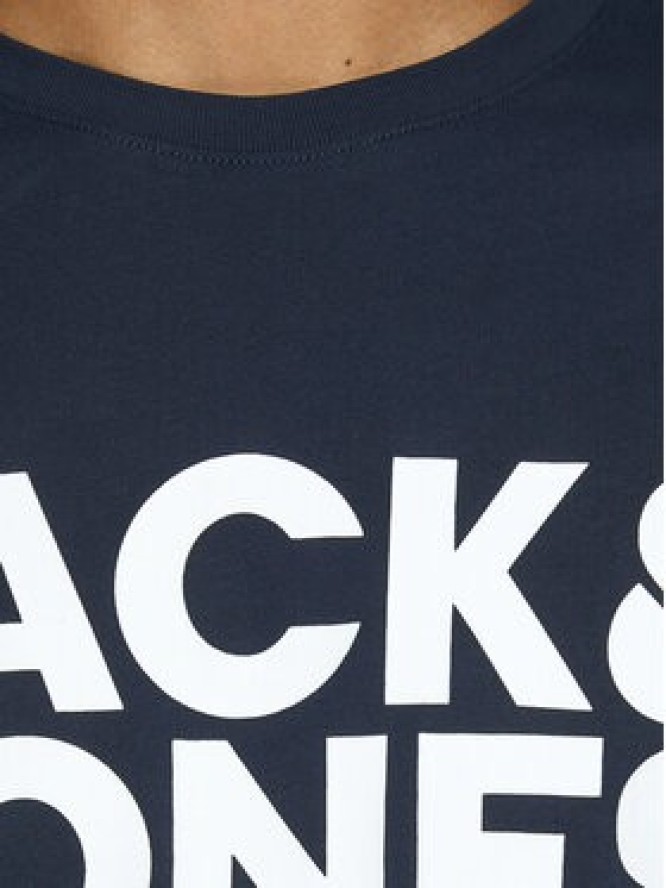 Jack & Jones T-Shirt Corp 12151955 Granatowy Slim Fit