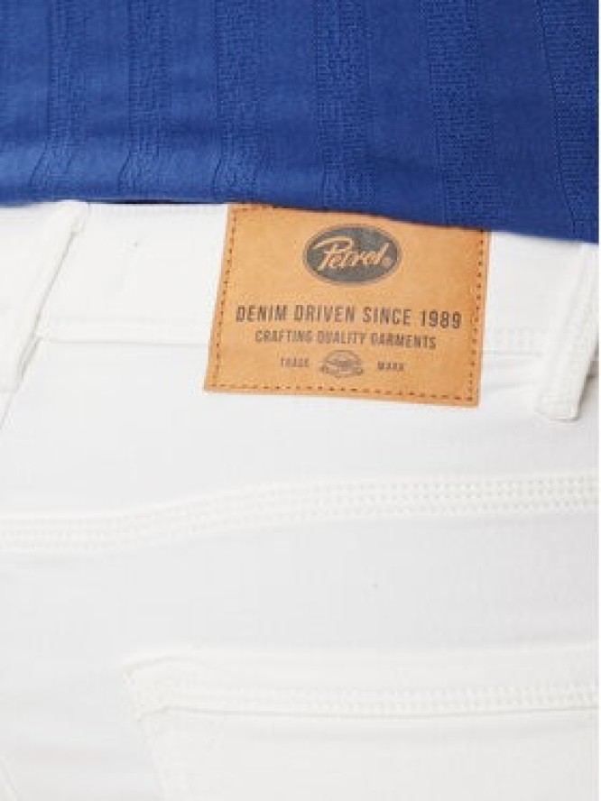 Petrol Industries Szorty jeansowe M-ROS-SHO005 Biały Slim Fit