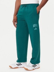adidas Spodnie dresowe Collegiate JM9178 Zielony Regular Fit