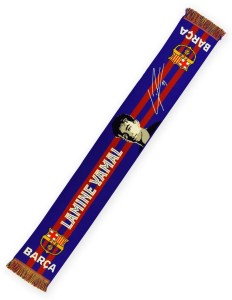 FC Barcelona 25-26, oficjalny szalik - podpisany, Lamine Yamal