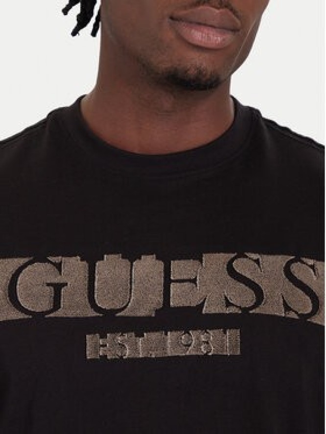 Guess Longsleeve M5BI10 K8FQ4 Czarny Regular Fit