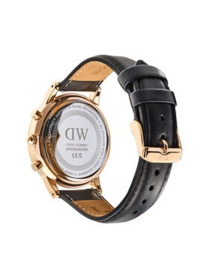 Daniel Wellington Zegarek Iconic Chronograph St Mawes Arctic Panda DW00100877 Czarny