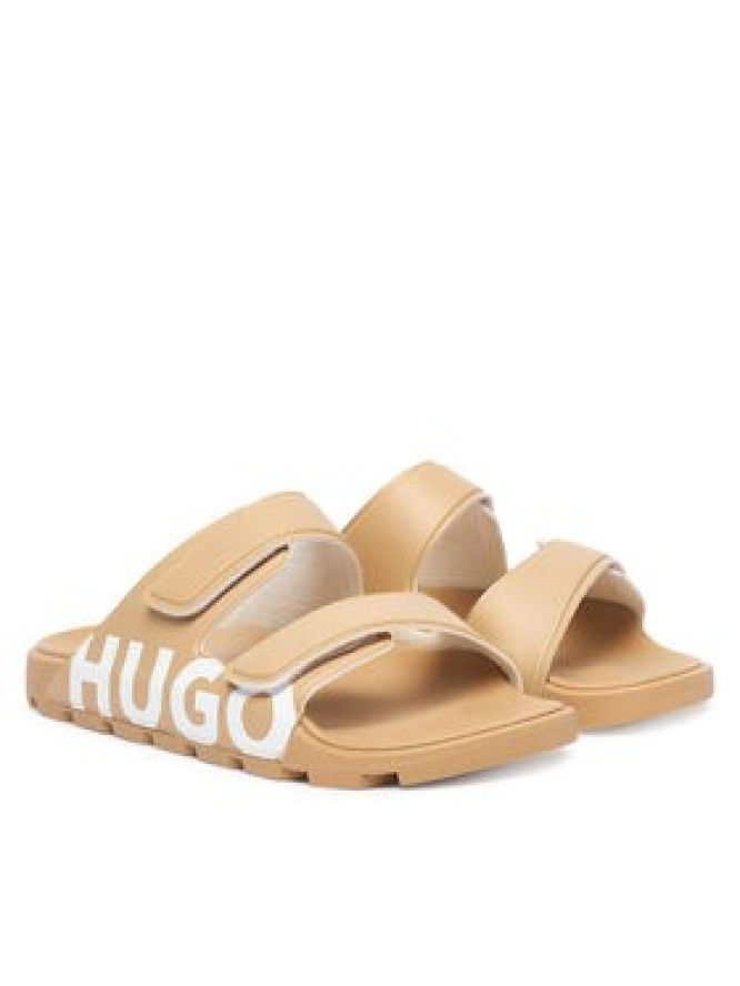 HUGO Klapki Evander 50542042 Beżowy