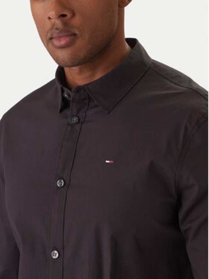 Tommy Jeans Koszula DM0DM04405 Czarny Slim Fit
