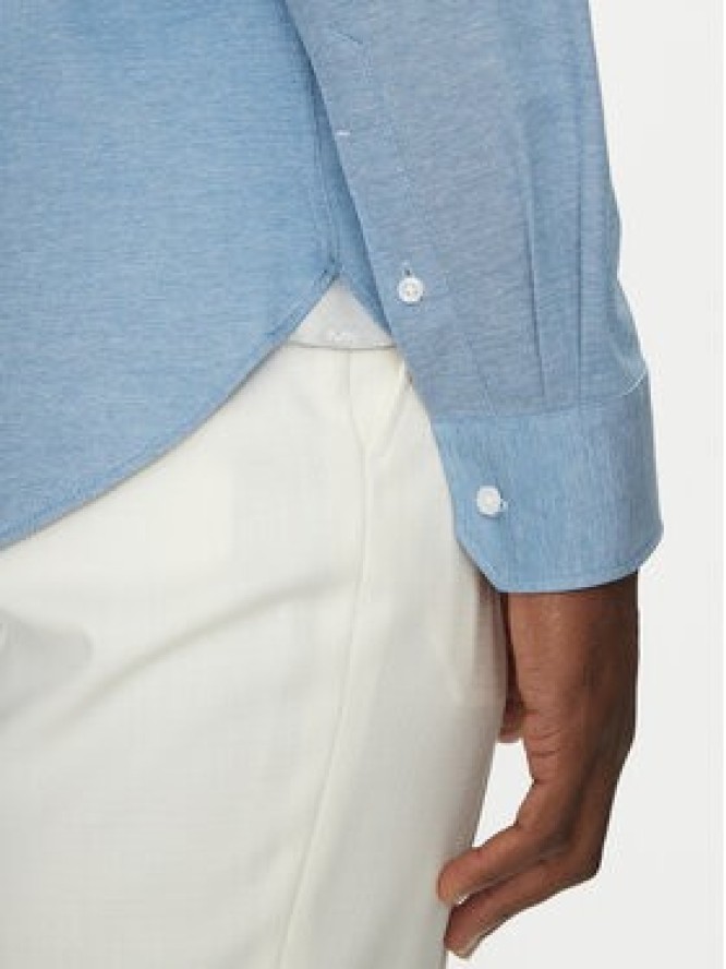 Michael Kors Koszula MD0MD91392 Niebieski Slim Fit