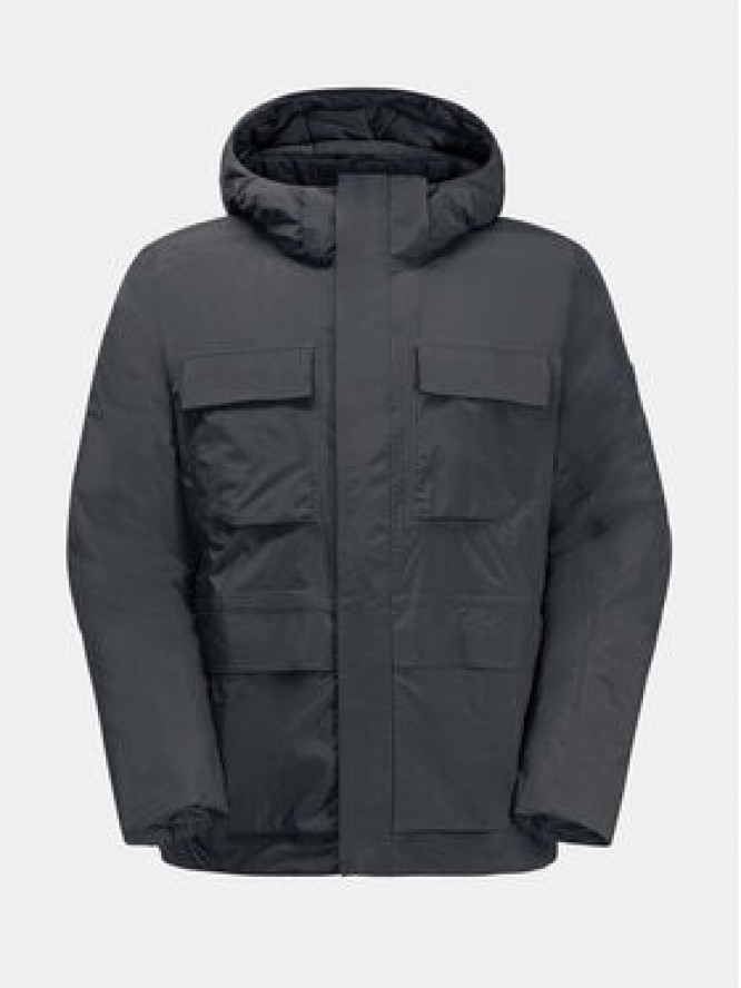 Jack Wolfskin Kurtka zimowa Textor Utility Jkt 1116101 Czarny Regular Fit