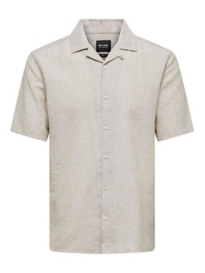 Only & Sons Koszula Caiden 22025116 Beżowy Slim Fit