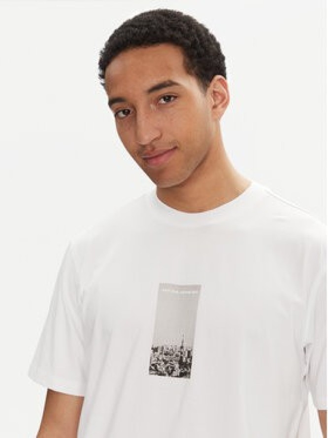 Jack & Jones T-Shirt Pacer Photo 12273775 Biały Relaxed Fit