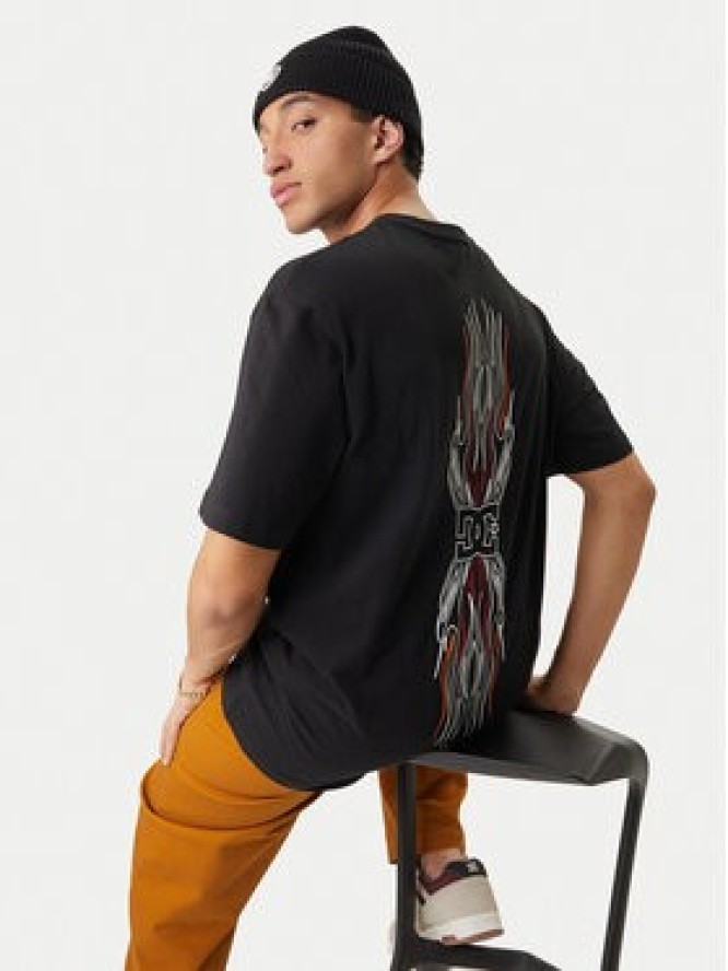 DC Shoes T-Shirt Burn Out EDYZT04356 Czarny Regular Fit