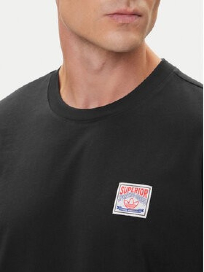 adidas T-Shirt Wabash JW0161 Czarny Loose Fit