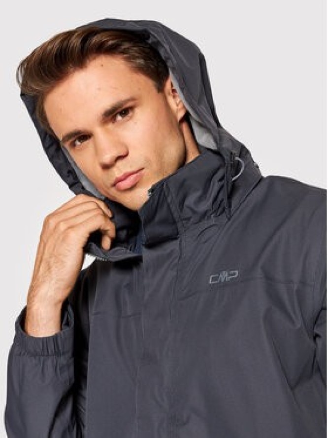 CMP Kurtka przeciwdeszczowa 39X7367 Szary Regular Fit