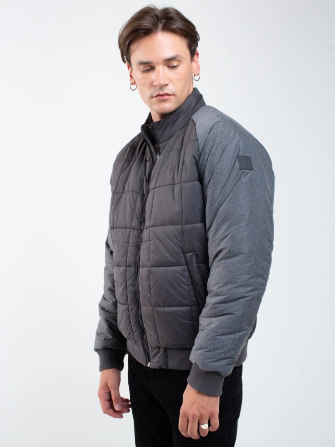 Kurtka męska pikowana czarna Hubert 906