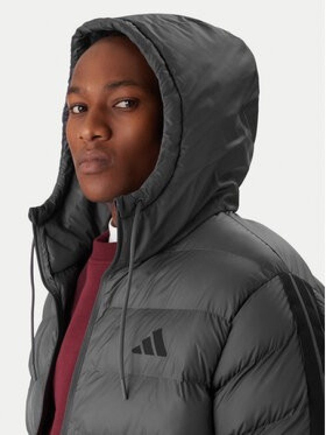 adidas Kurtka zimowa Essentials Climawarm 3-Stripes JX7772 Szary Regular Fit