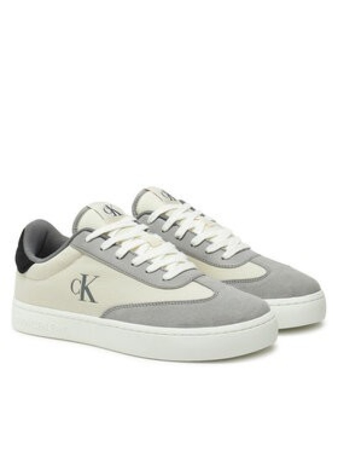 Calvin Klein Jeans Sneakersy Classic Cupsole Low Mix Mg YM0YM01169 Écru