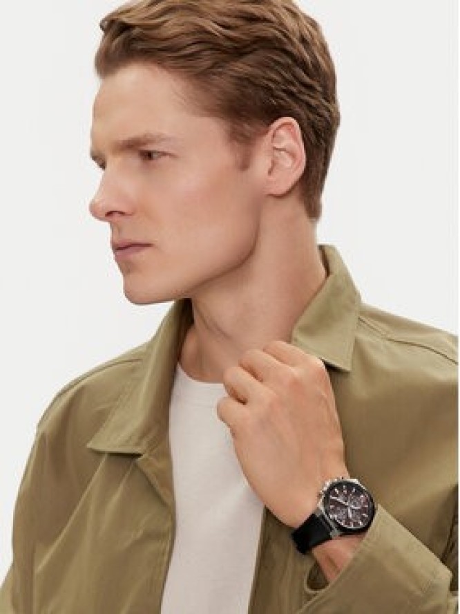 Casio Zegarek Edifice Solar Powered Chronograph EFS-S630BL-5AVUEF Czarny