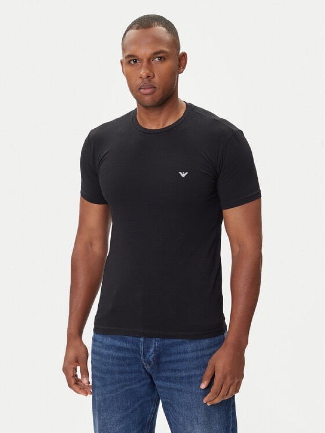 Emporio Armani Underwear T-Shirt EM000379 AF14133 UC001 Czarny Fitted Fit