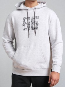 Bluza hoodie - szary