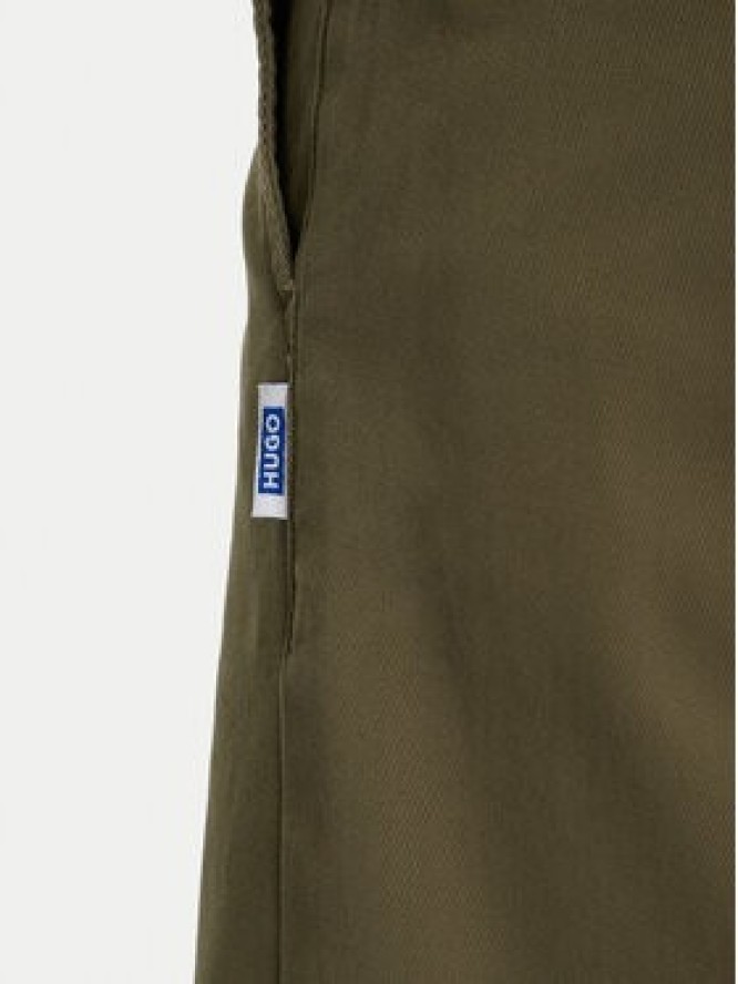 HUGO Szorty materiałowe Dante242 50510605 Zielony Regular Fit