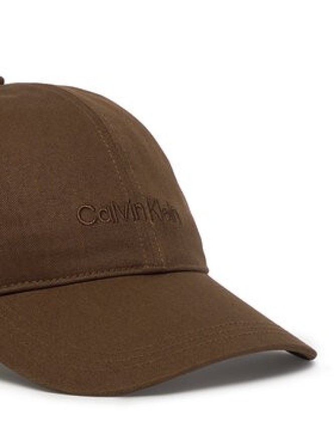 Calvin Klein Czapka z daszkiem Logo Embroidery Baseball Cap Asi LV04D5013G Brązowy