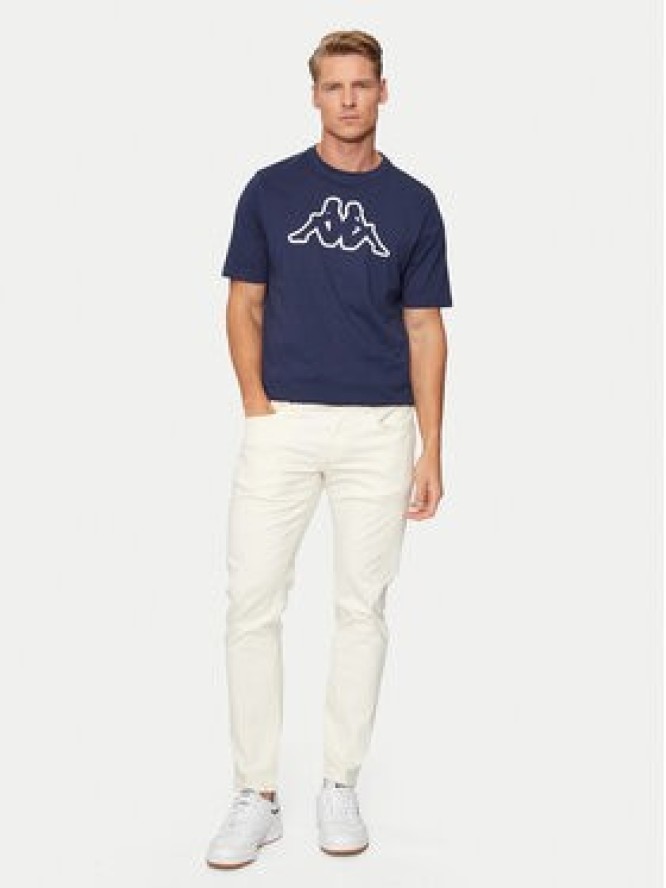 Kappa T-Shirt Logo Korpo Cromen 303HZ70 Granatowy Regular Fit