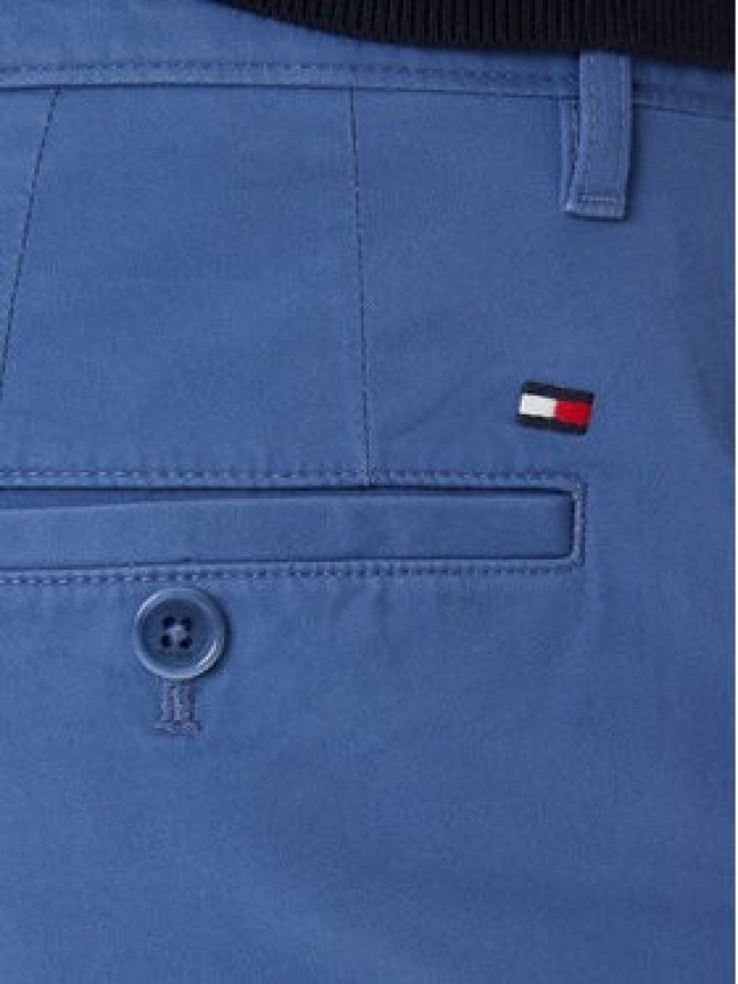 Tommy Hilfiger Chinosy Denton Essential MW0MW40262 Niebieski Straight Fit