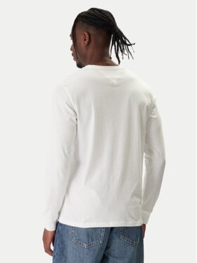 Tommy Jeans Longsleeve Chest Linear DM0DM21594 Écru Regular Fit