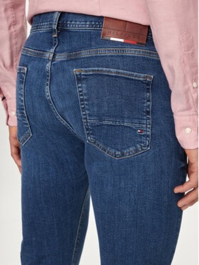 Tommy Hilfiger Jeansy Bleecker MW0MW18279 Granatowy Slim Fit