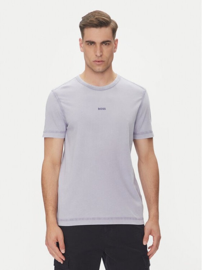 BOSS T-Shirt Tokks 50502173 Fioletowy Regular Fit