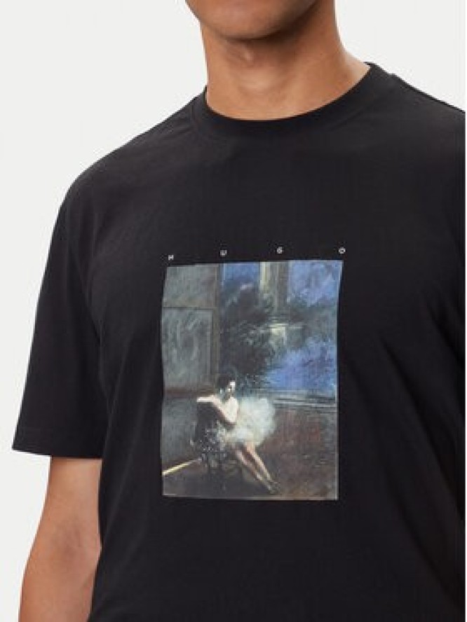 HUGO T-Shirt Dabolos 50545995 Czarny Relaxed Fit