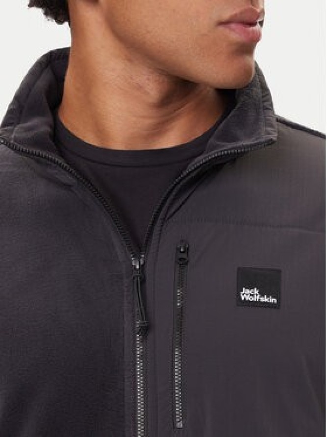 Jack Wolfskin Polar Sumetro Fz A64108 Czarny Relaxed Fit