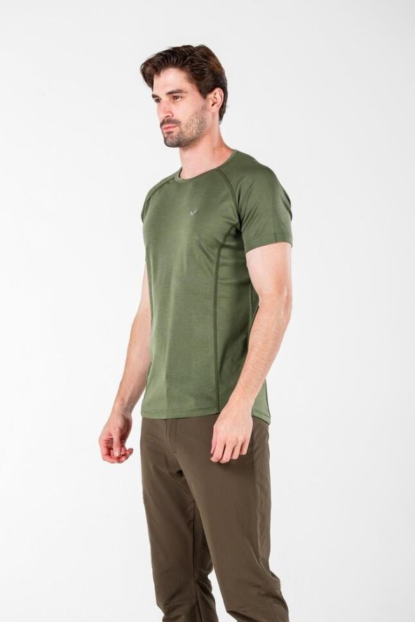 Koszulka męska 100% Merino (195 g/m²) z krótkim rękawem Woolona Berg