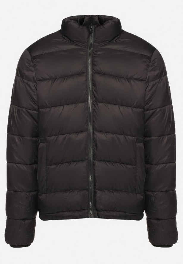 Jasnobrązowa Gładka Kurtka o Prostym Kroju z Odpinanym Kapturem Valentana