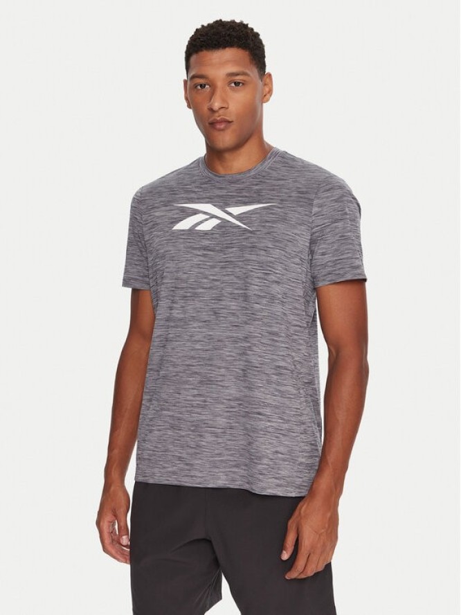 Reebok T-Shirt Vector Standard RK25179CCM Szary Regular Fit