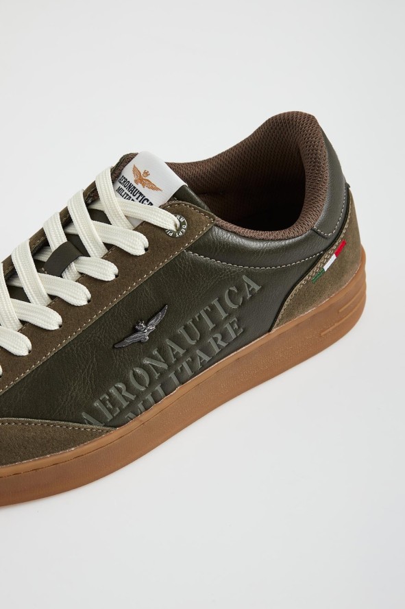 Sneakersy męskie skórzane AERONAUTICA MILITARE